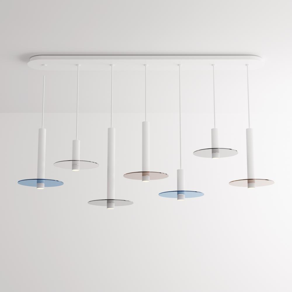 Combi Pendant Siete Combo, 3 x 6&#34;, 3 x 12&#34;, 1 x 6&#34; Pendant Combo