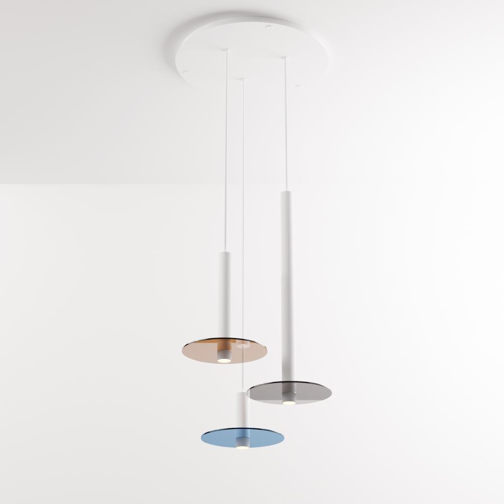 Combi Pendant Tres &#34;1&#34; Combo, 6&#34;/12&#34;/24&#34; Pendant Combo