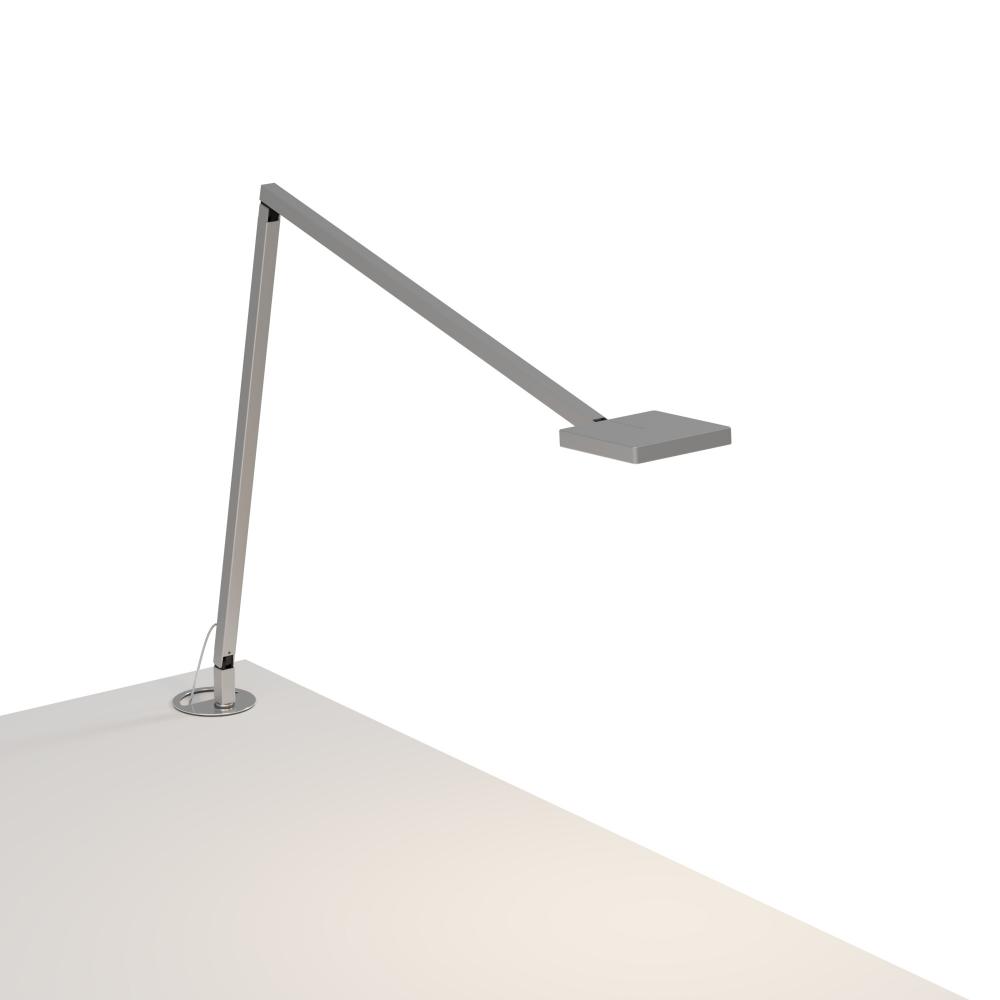 Foccacia Desk Lamp (Silver) with Grommet Mount