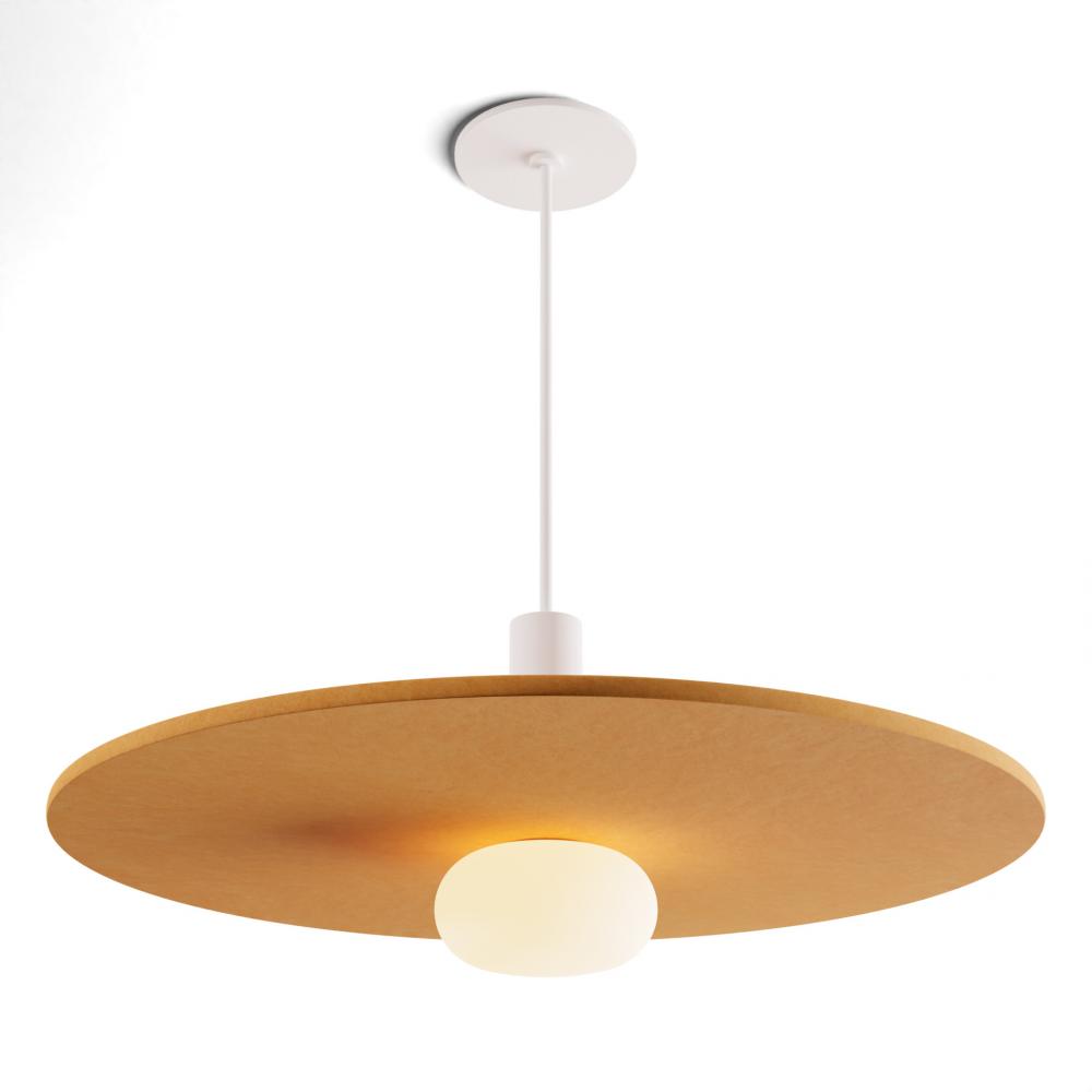 Combi Pendant 6&#34; Single Unit Matte White with Matte White Canopy