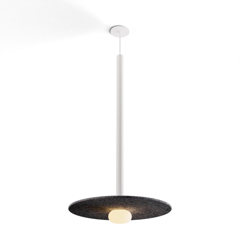 Combi Pendant 36&#34; Single Unit Matte White with Matte White Canopy