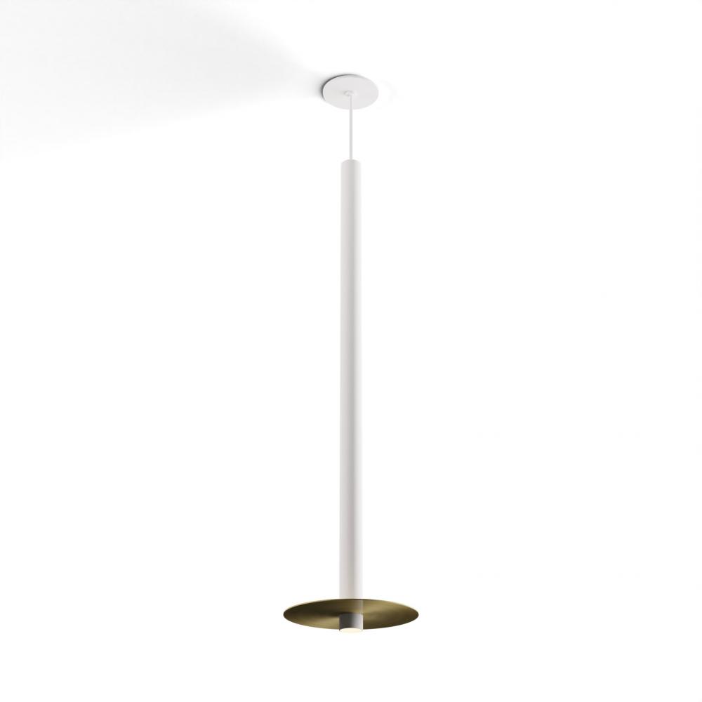 Combi Pendant 36&#34; Single Unit Matte White with Matte White Canopy