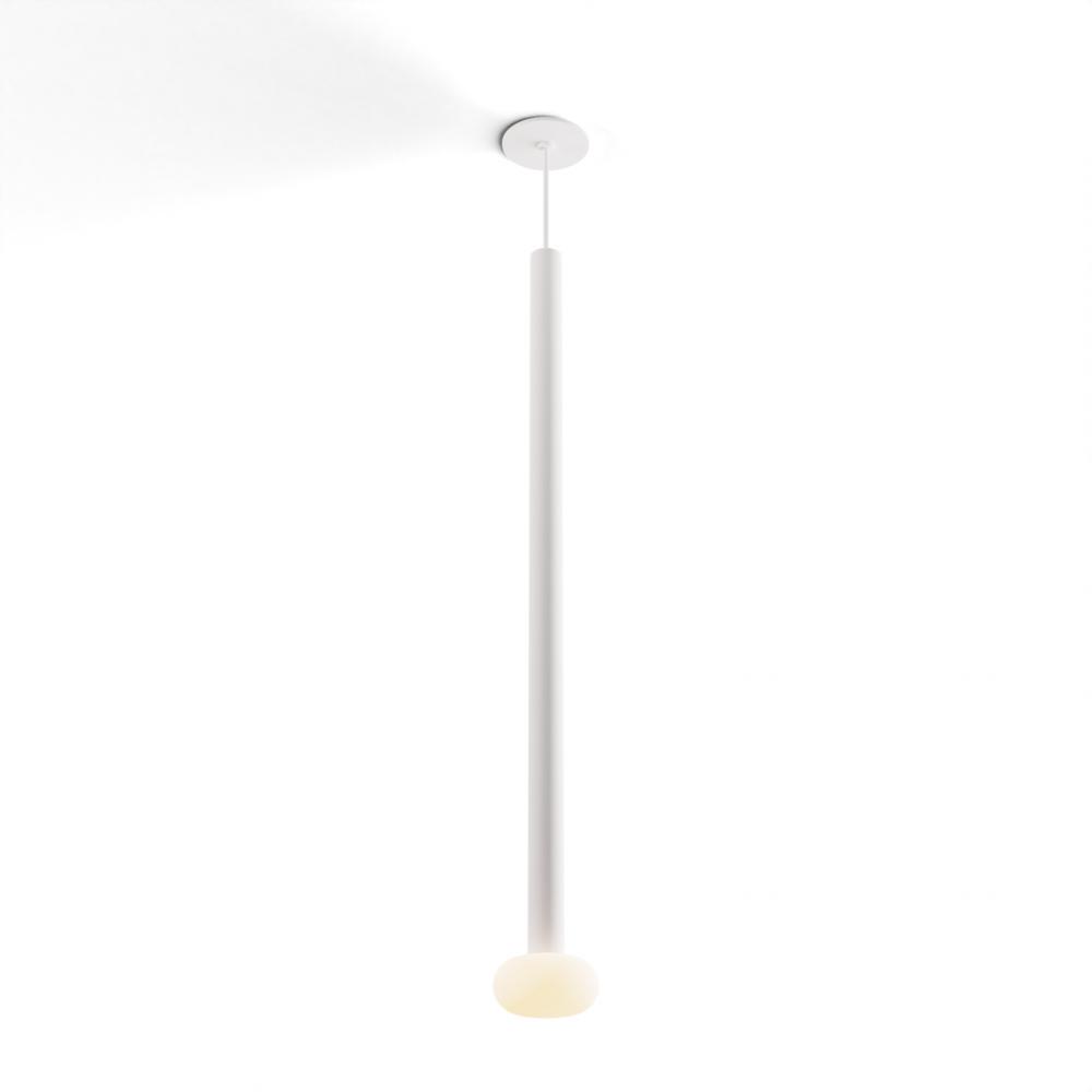 Combi Pendant 36&#34; Single Unit Matte White with Matte White Canopy