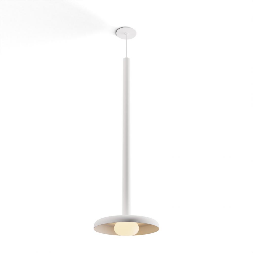 Combi Pendant 36&#34; Single Unit Matte White with Matte White Canopy