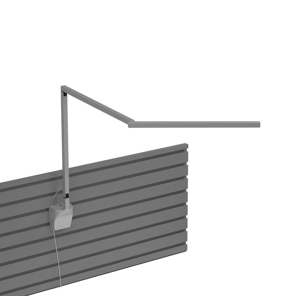 Z-Bar Mini PRO LED Desk Lamp Gen 4 (Silver) with Slatwall Mount