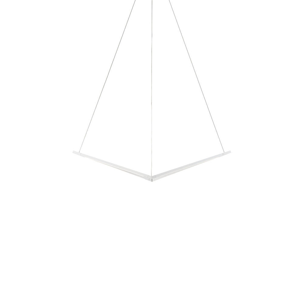 Z-Bar Pendant Small Bird, Soft Warm, Matte White, 34&#34; x 10.5&#34; x 6.7&#34;