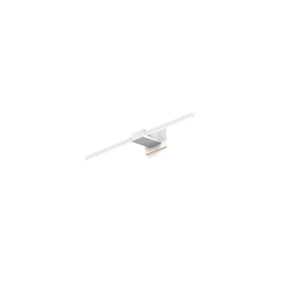Z-Bar Wall Sconce, Soft Warm, Matte White, 24,&#34; Center Mount