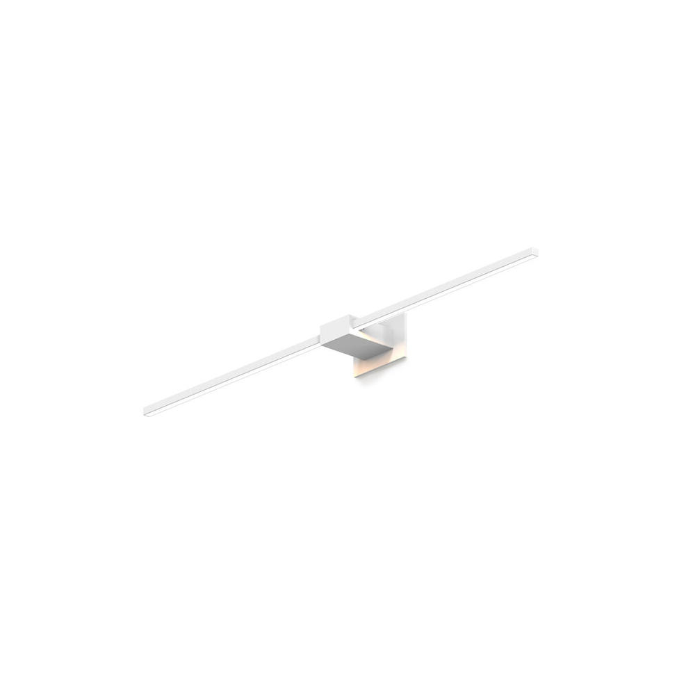 Z-Bar Wall Sconce, Soft Warm, Matte White, 36,&#34; Center Mount