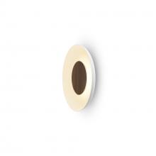Koncept Inc RMW-09-SW-OWT-HW+18BD-MWT - Ramen Wall Sconce 9" (Oiled Walnut) with 18" back dish (Matte White)