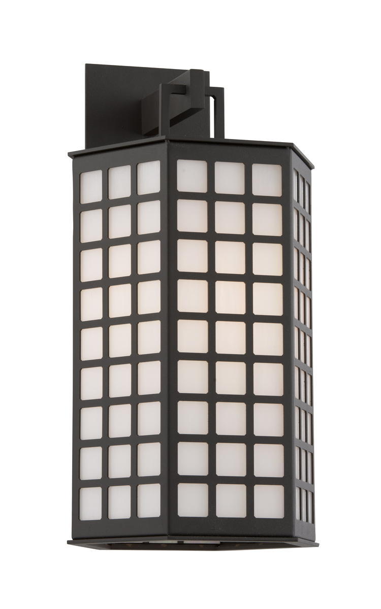 One Light Bronze Outdoor Wall Light