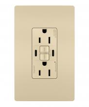 Legrand Radiant 1597TRUSBCCI - radiant Tamper-Resistant 15A Duplex Self-Test GFCI Receptacles wt SafeLock Protection, Type C/C