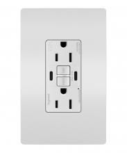 Legrand Radiant 1597TRWRUSBCCW - radiant Tamper-Resistant 15A Duplex Self-Test GFCI Receptacles wt SafeLock Protection, USB Type