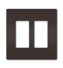 Legrand Radiant RWP262 - radiant Two-Gang Screwless Wall Plate, Brown