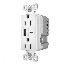 Legrand Radiant R26USBAC6W - radiant? 15A Tamper-Resistant Ultra-Fast USB Type A/C Outlet, White (10 pack)