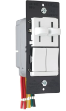 Legrand Radiant LSDC163PWV - Dual Control Slide Preset Single Pole LED Dimmer