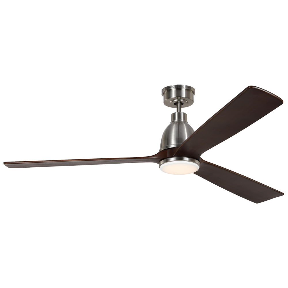 Bryden Smart 60&#34; Dimmable Indoor/Outdoor Integrated LED Brushed Steel Ceiling Fan