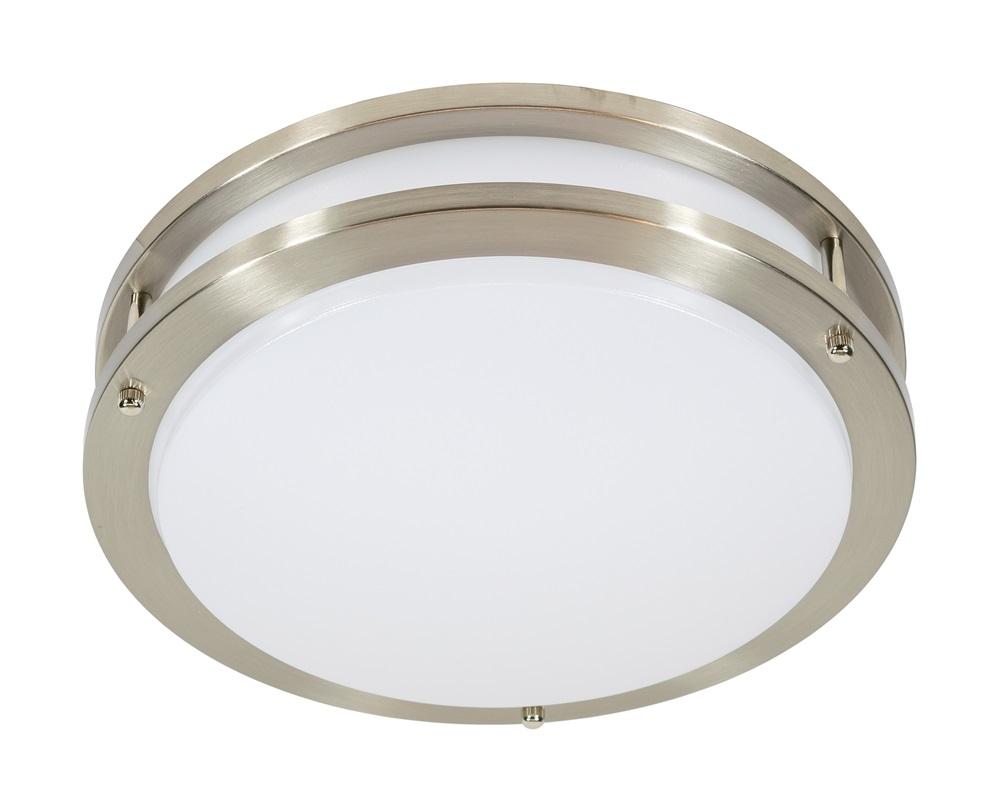 JESCO Flush Mount LED 12&#34; Round Double Ring 15W 3000K 90CRI BN