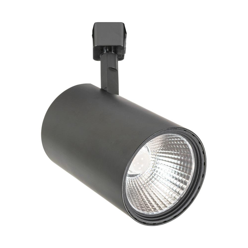 JESCO 36W LED Line Voltage Track Head Fixture 4000K H-Type 90 CRI Black