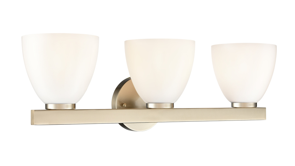 Apria 24&#34; Wide 3-Light Vanity - Modern Gold