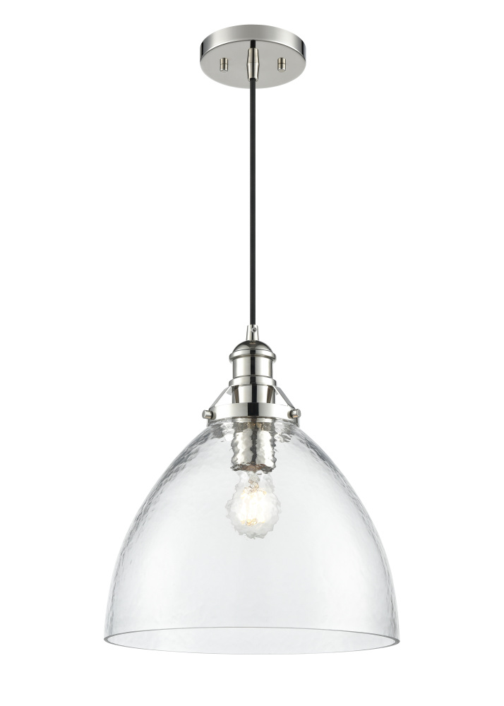 Khrisa 12.75&#34; Wide 1-Light Pendant - Polished Nickel