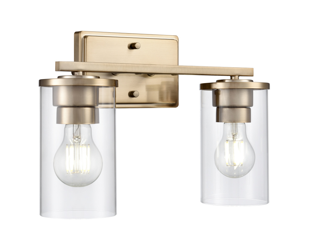 Verlana 14&#34; Wide 2-Light Vanity - Modern Gold
