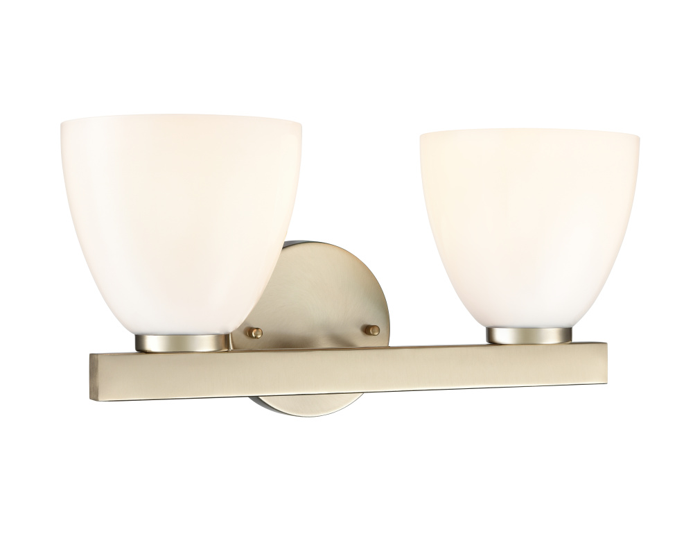 Apria 15.75&#34; Wide 2-Light Vanity - Modern Gold