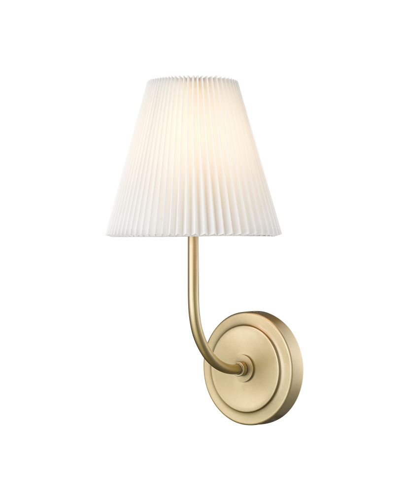 Ami 7.25&#34; Wide 1-Light Vanity - Vintage Brass