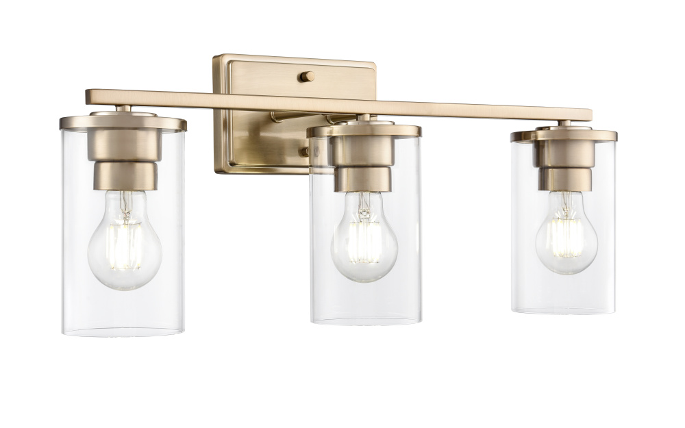 Verlana 22&#34; Wide 3-Light Vanity - Modern Gold