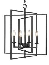 Millennium 3231-MB - Nellis 4-Light Pendant light Matte Black