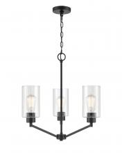 Millennium 9513-MB - Beverlly 3-Light Chandelier Ceiling Light Matte Black
