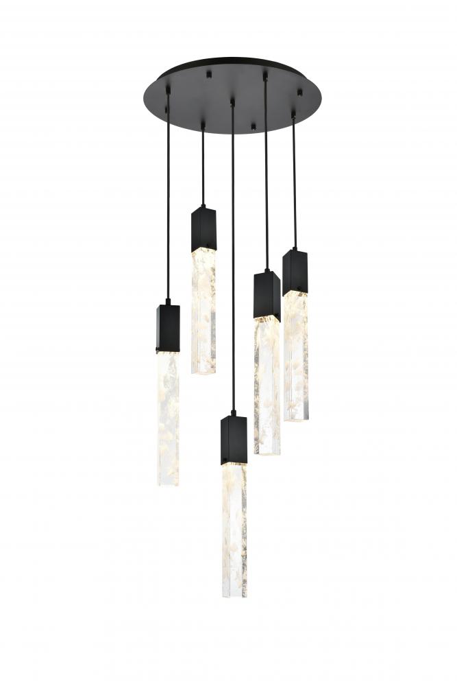 Pendant D20&#34;H24&#34;L5 Black