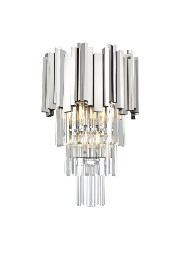 Wall Sconce W12&#34;H18&#34;L2 Chrome