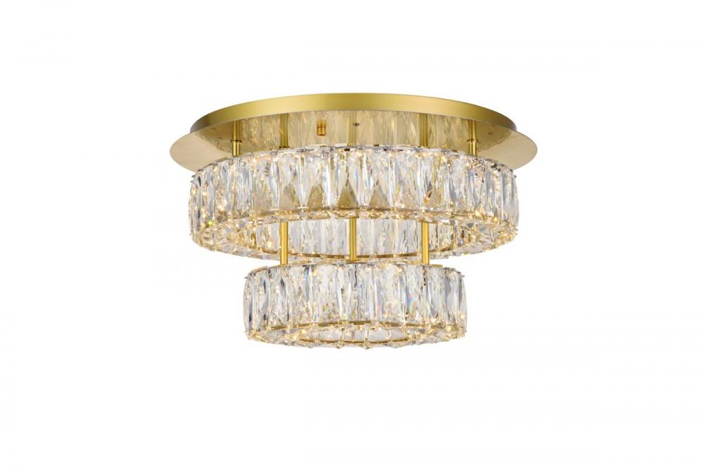 Monroe Flush D17.7&#39;&#39;H9.8&#39;&#39;LED 36W G