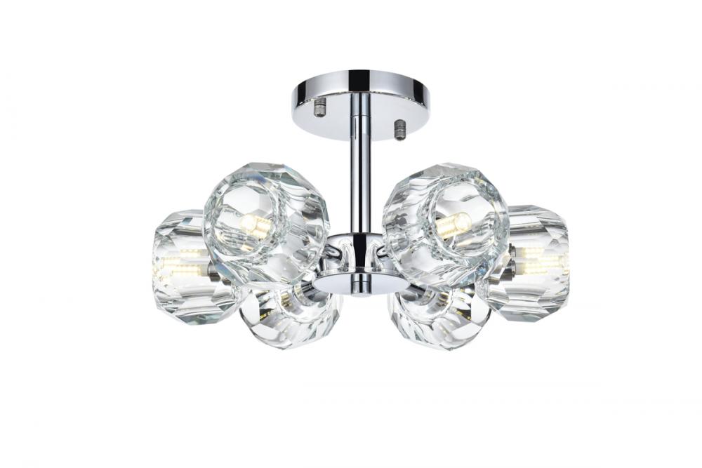 Eren Flush Mount D14&#34; H7&#34; L6 Chrome