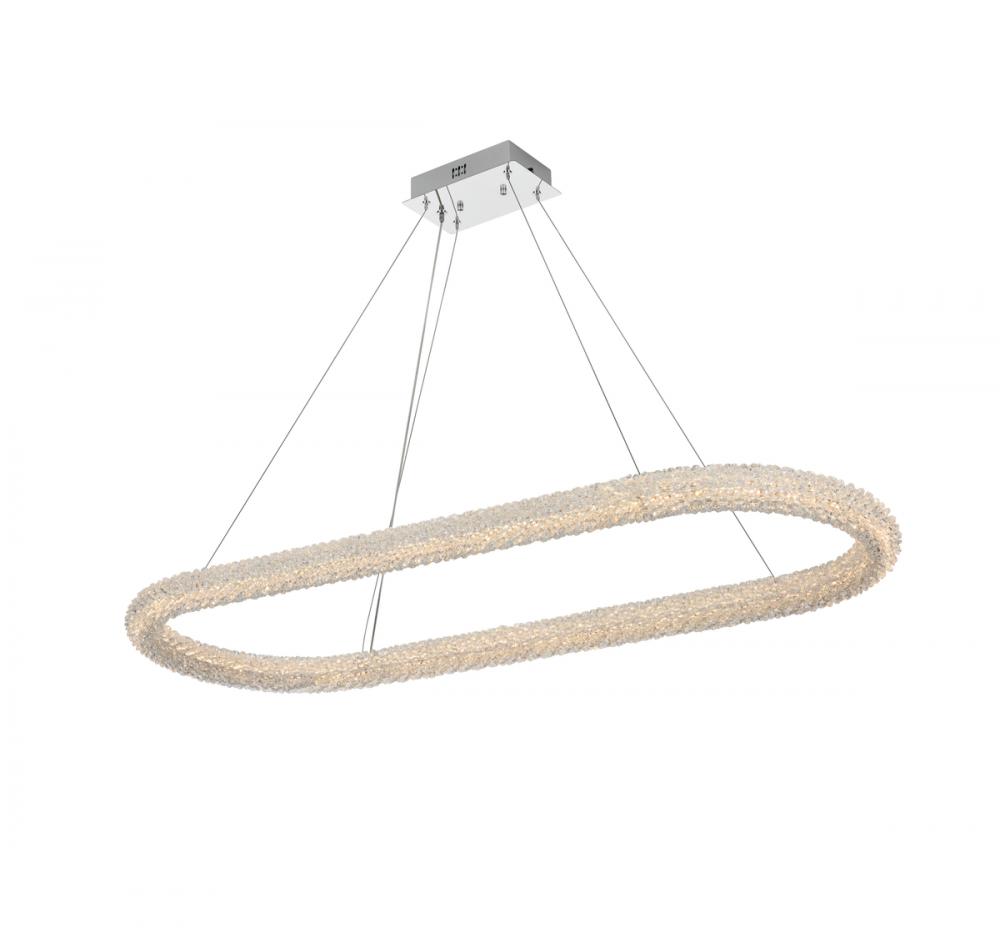 Bowen Hang L50.5&#34; W20&#34; H2.5&#34; LED 56W DIM 3CCT  Chrome