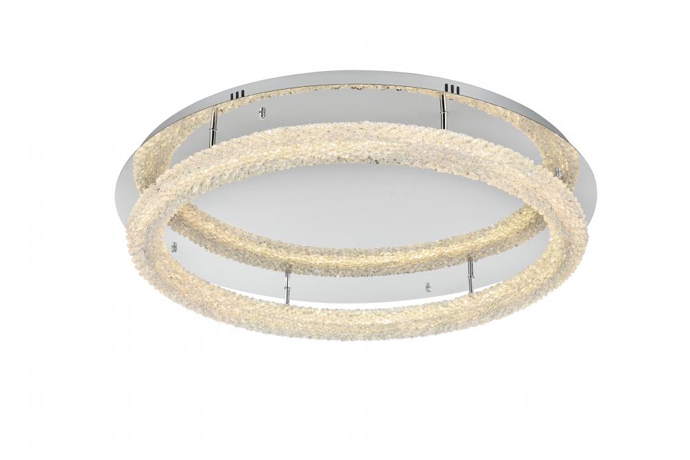 Bowen Flush D33.5&#39;&#39;H5.5&#39;&#39; LED 46W L1 Chrome
