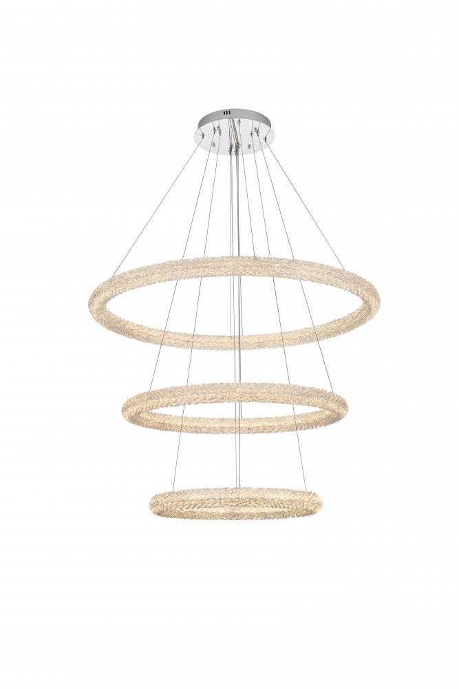 Bowen Hang D41.7&#34;+D31.5&#34;+D23.5&#34;H21&#34;LED 140W L3 Chrome