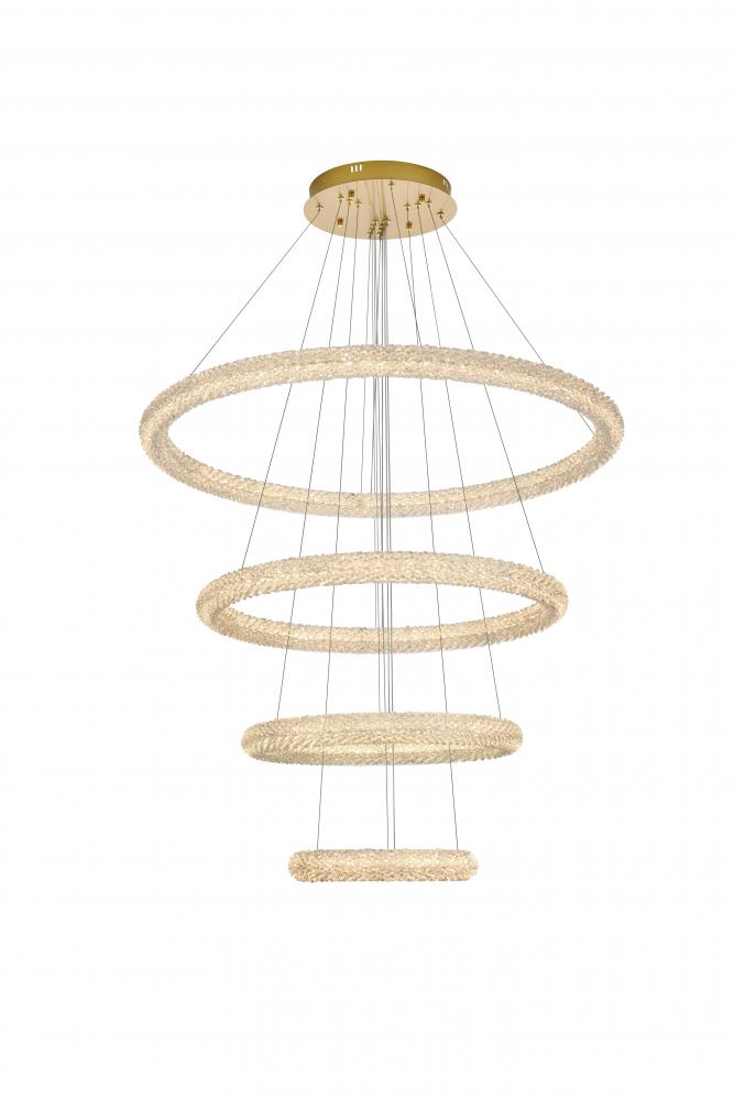 Bowen Hang D41.7&#34;H24.5&#34;LED 160W L4 Satin Gold