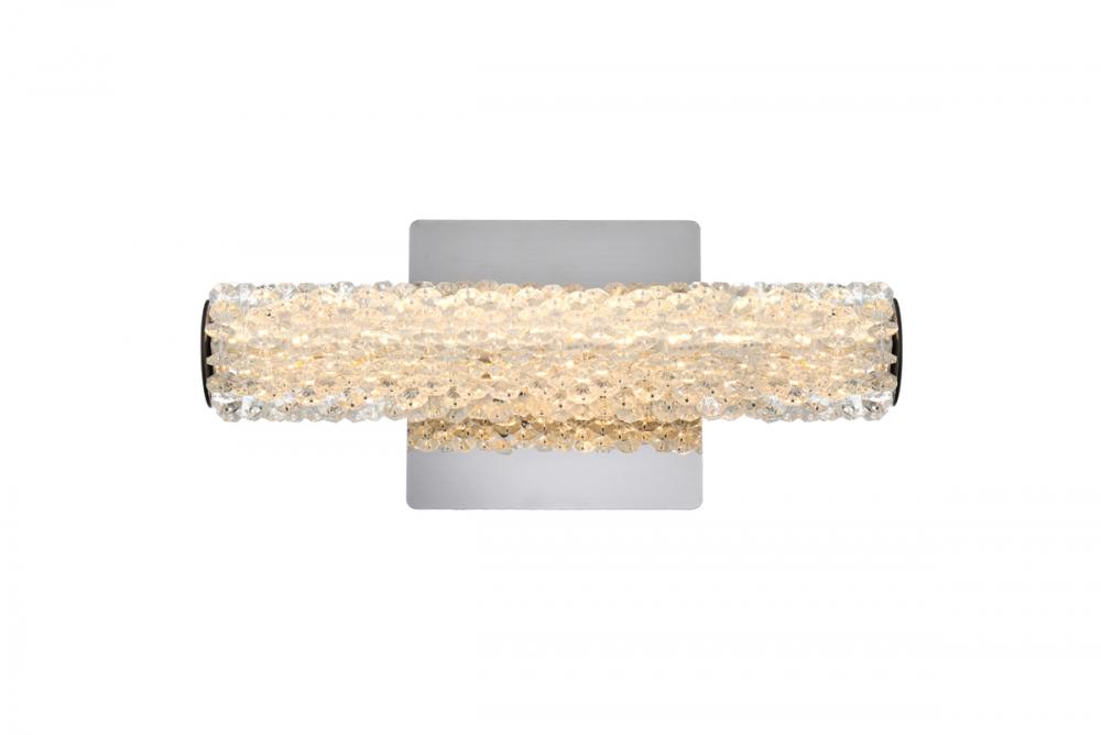Bowen Wall Sconce W12&#34; H5.5&#34; E4.5&#34; LED 7W DIM 3CCT  Chrome