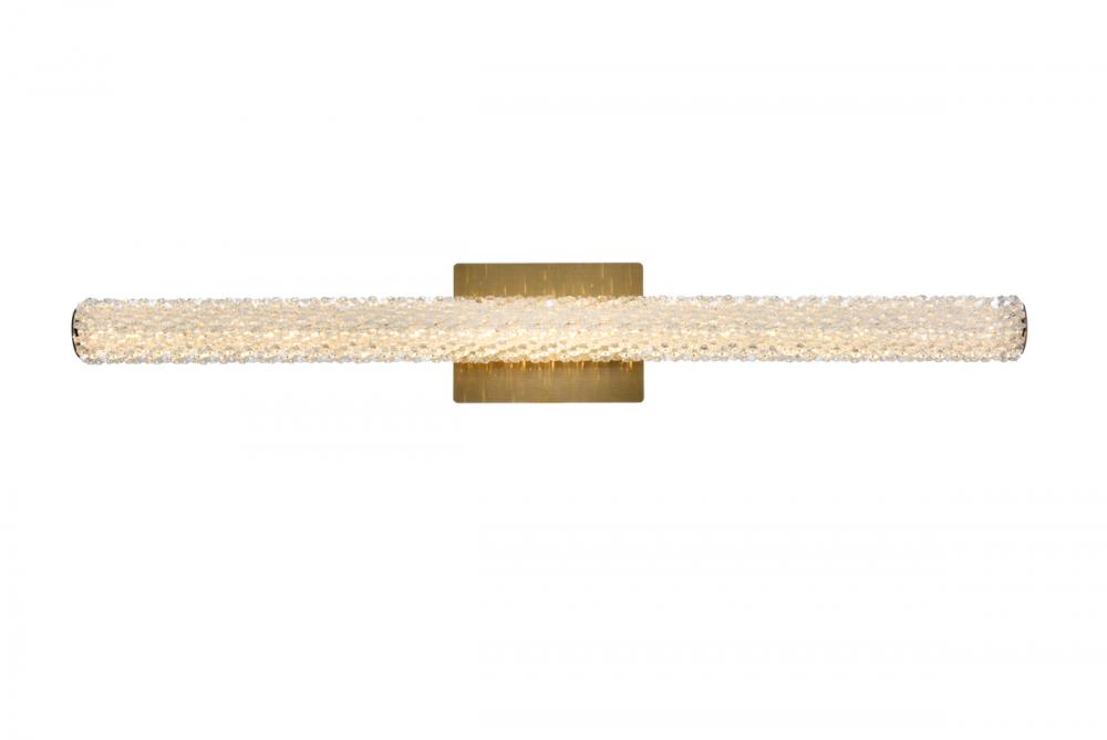 Bowen Wall Sconce W36&#34; H5.5&#34; E4.5&#34; LED 20W DIM 3CCT  Satin Gold