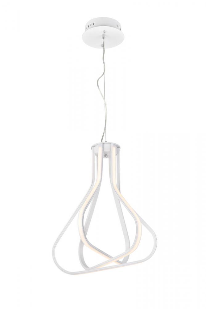 Dahlia LED HANG D18&#34;H20&#34;34W WH