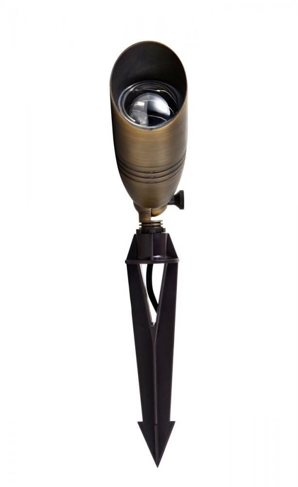 Outdoor Cast Brass Spot Light 3&#34;w X 8.5&#34;h