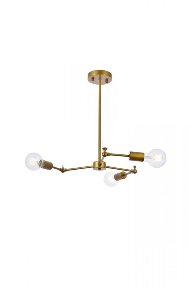 Furlong Pendant Lamp D28.4&#34;H1.6&#34; Brass