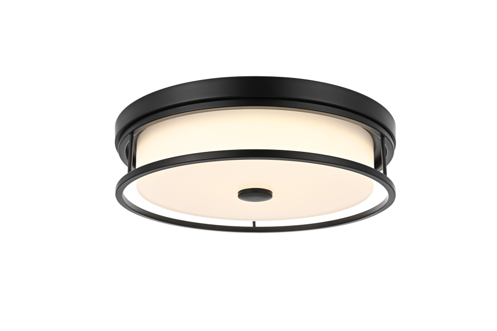 Flush Mount D16&#34; H4&#34; LED 24W 3CCT Black