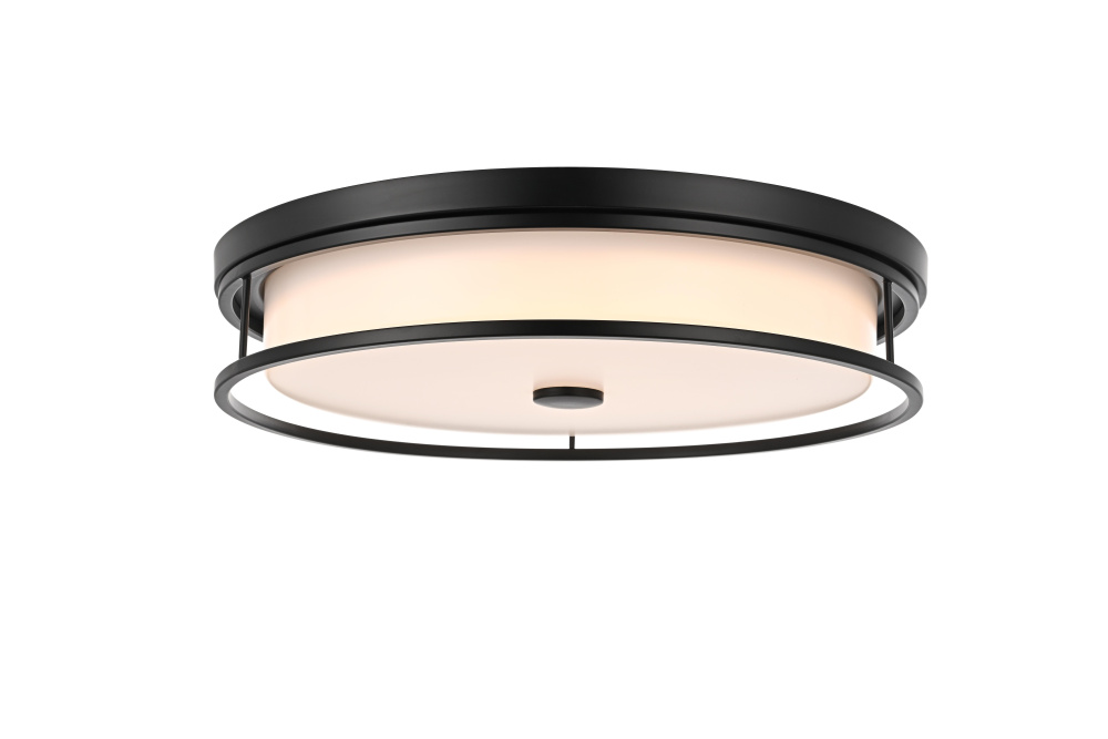 Flush Mount D20&#34; H4&#34; LED 30W 3CCT Black