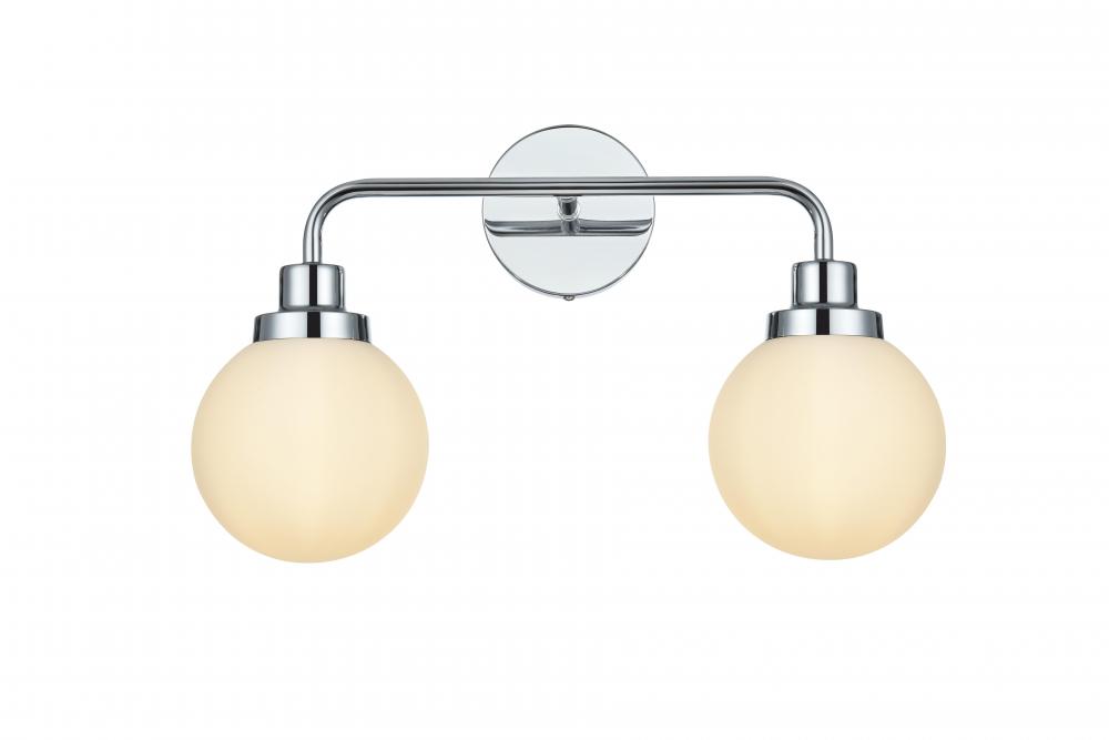 Hanson Wall Sconce L18.6&#34;H11.7&#34;E7.7&#34;  W/GL Chrome