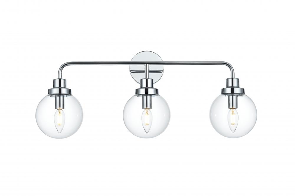 Hanson Wall Sconce L27.6&#34;H11.7&#34;E7.7&#34; C/GL Chrome