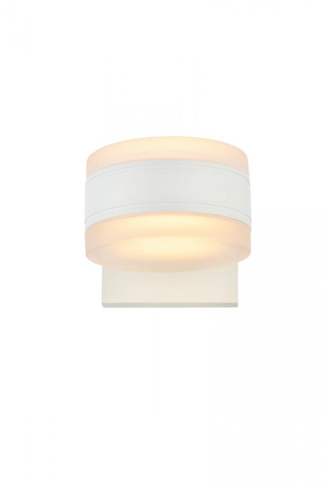 LED Wall Sconce D5&#39;&#39;E6.5&#39;&#39;H5.5&#39;&#39; White