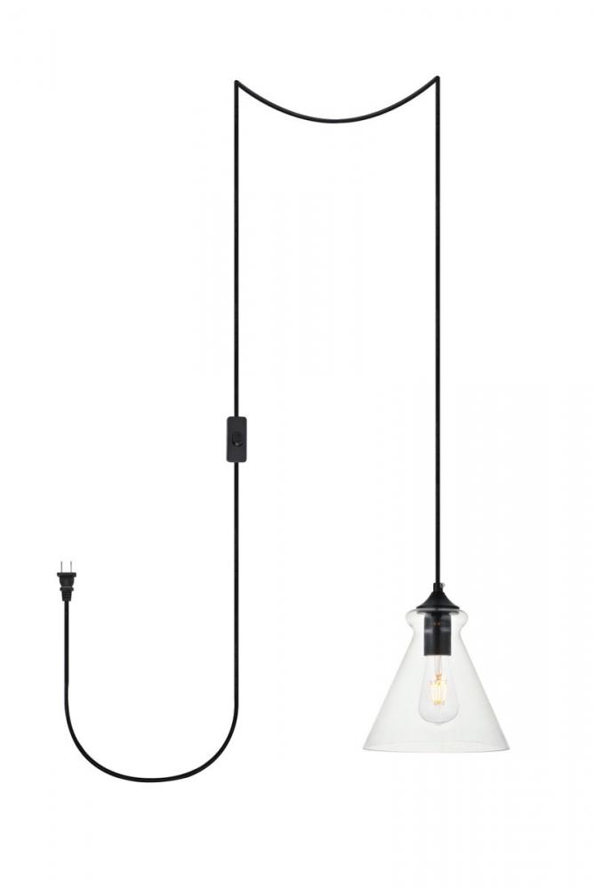 DESTRY Hang D7.9&#34;H9.4&#34;L1 with plug BK
