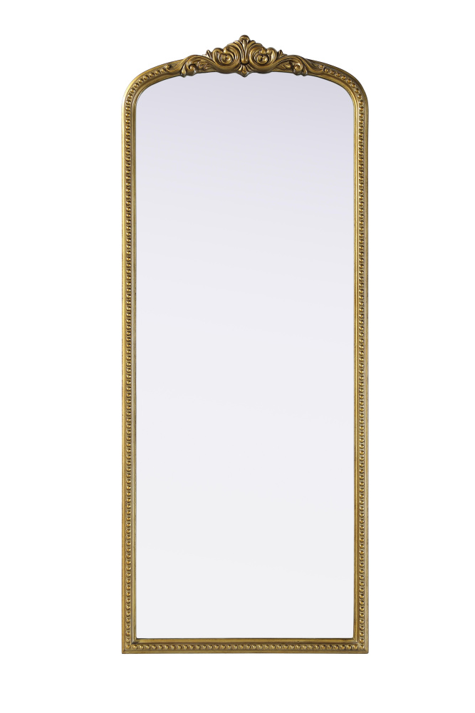 Wall mirror 24&#34;x1.4&#34;x60&#34; Antique Brass